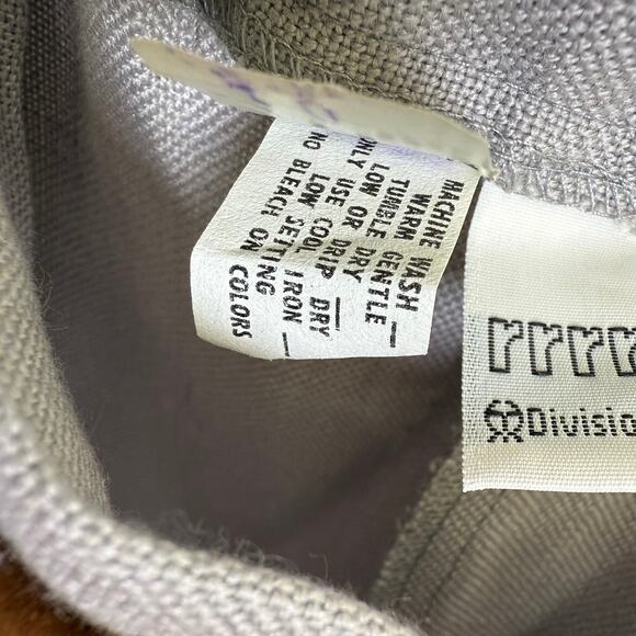 NWT Vintage 70s High Waisted Gray Belted Trousers Straight Leg Work Pants 10 - Picture 7 of 8